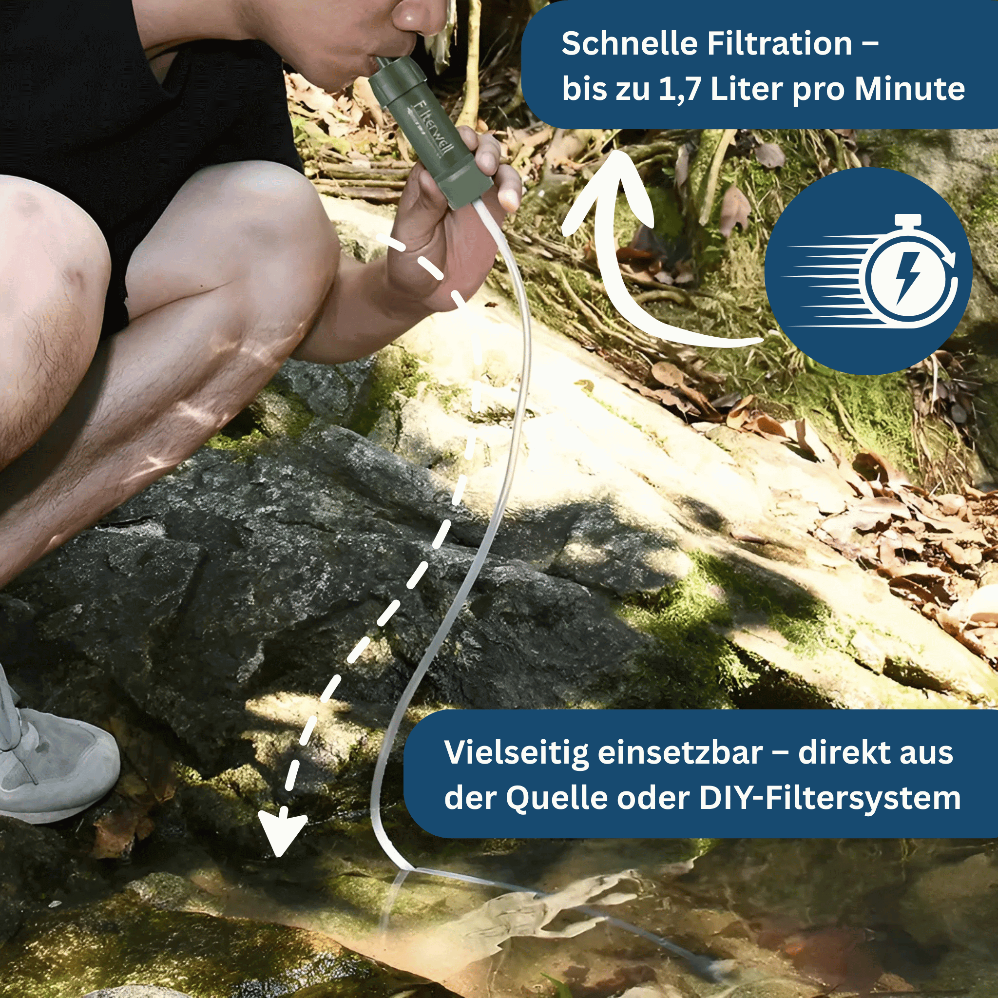 PureStream Mini – Tragbarer Wasserfilter