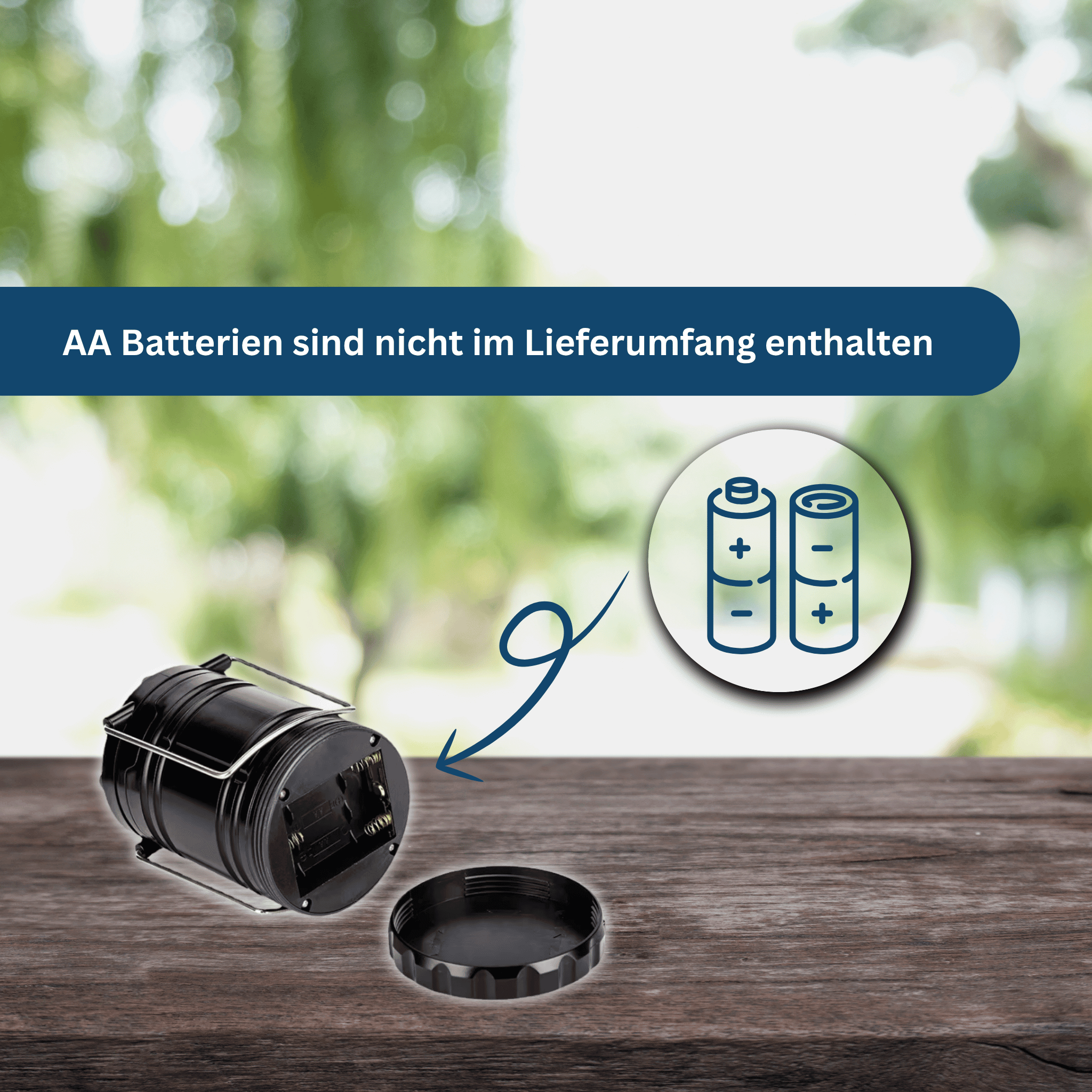 Kompakte LED-Campinglaterne – Hell & tragbar für Outdoor