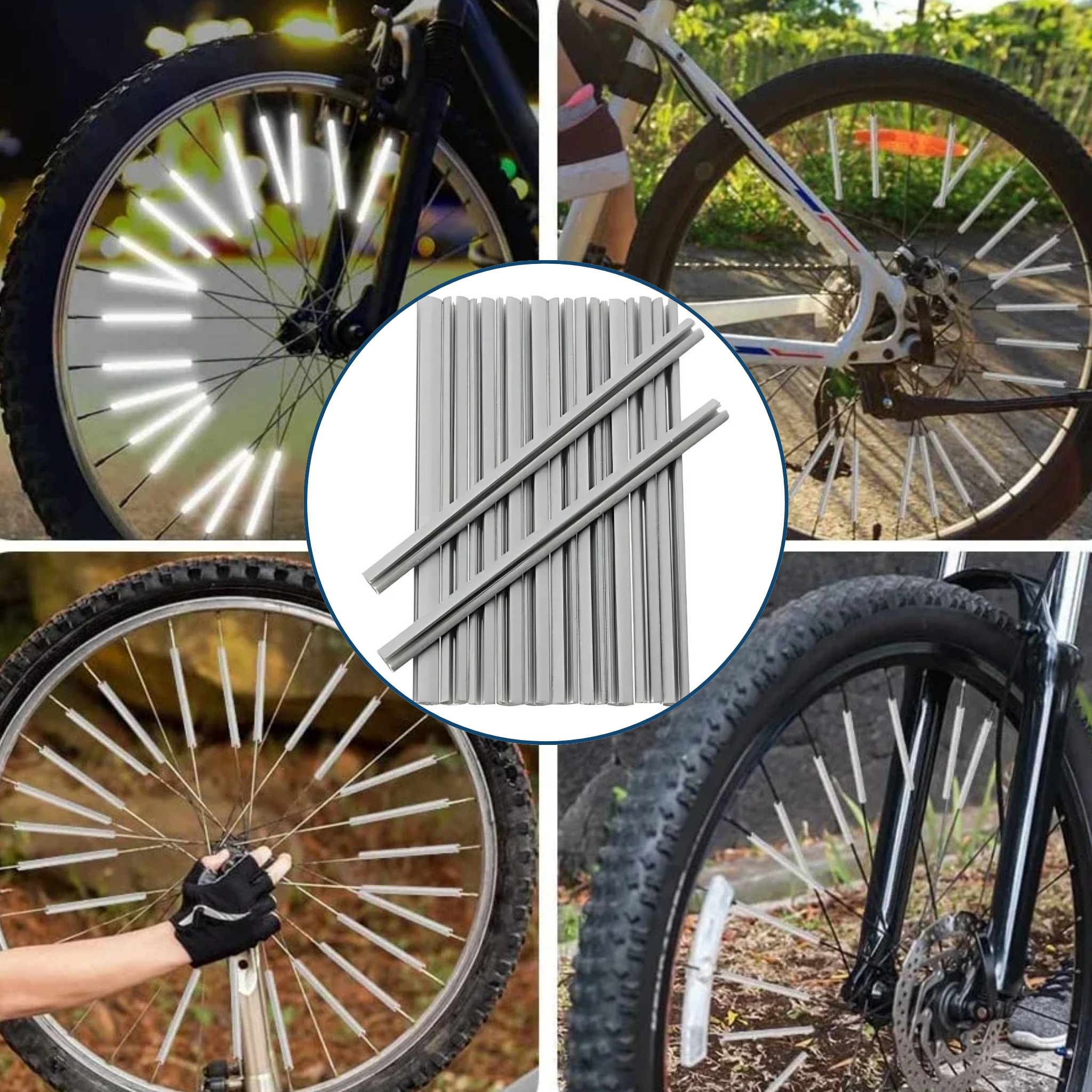 Speichenreflektoren 12er-Set