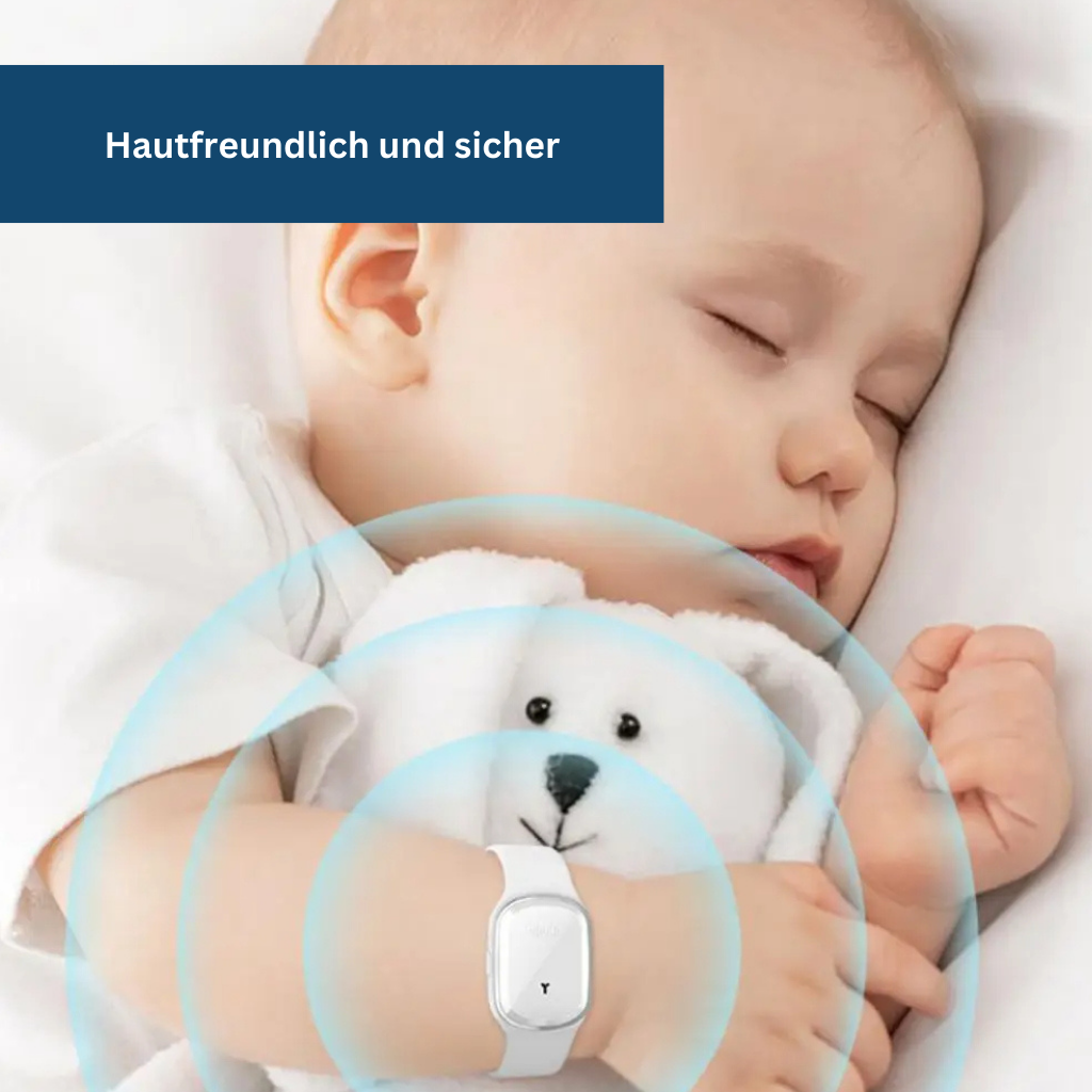 MückenSafe Ultraschall-Armband mit LED-Anzeige