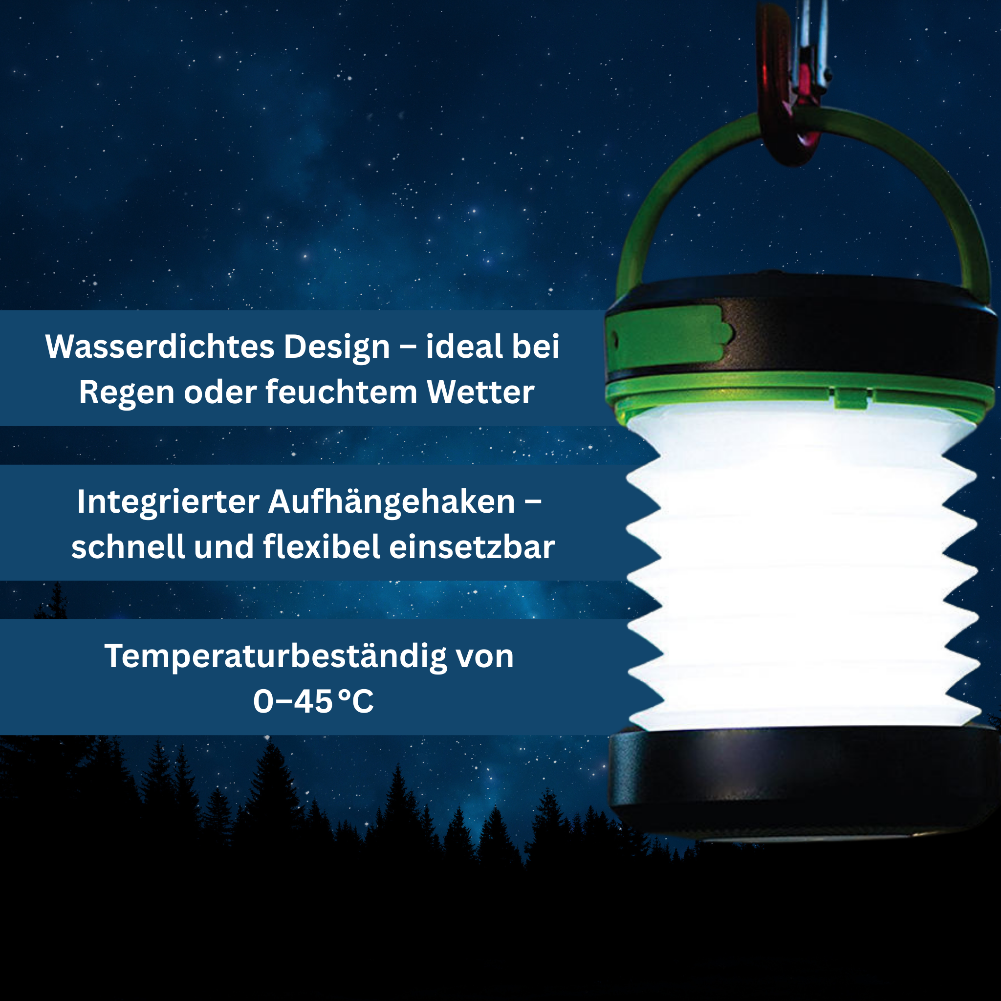 SolarLight - Faltbares Camping Licht