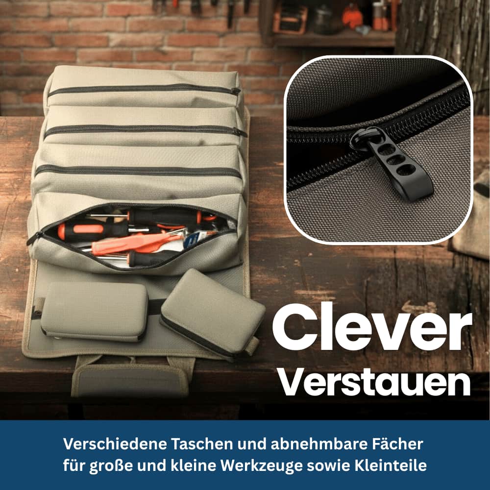 ToolRoll Pro – Aufrollbare Werkzeugtasche