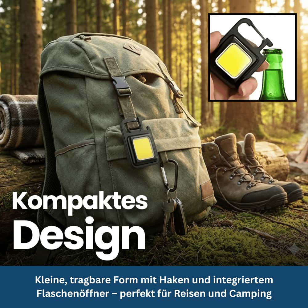 LumiKey Pro – Mini-COB Schlüsselbundlampe