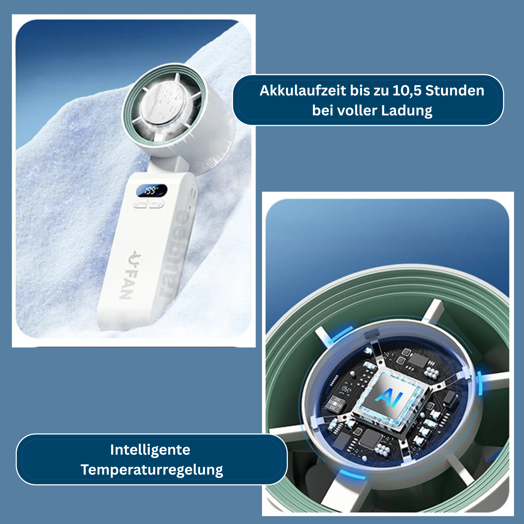 Breezy - Der Handventilator für unterwegs