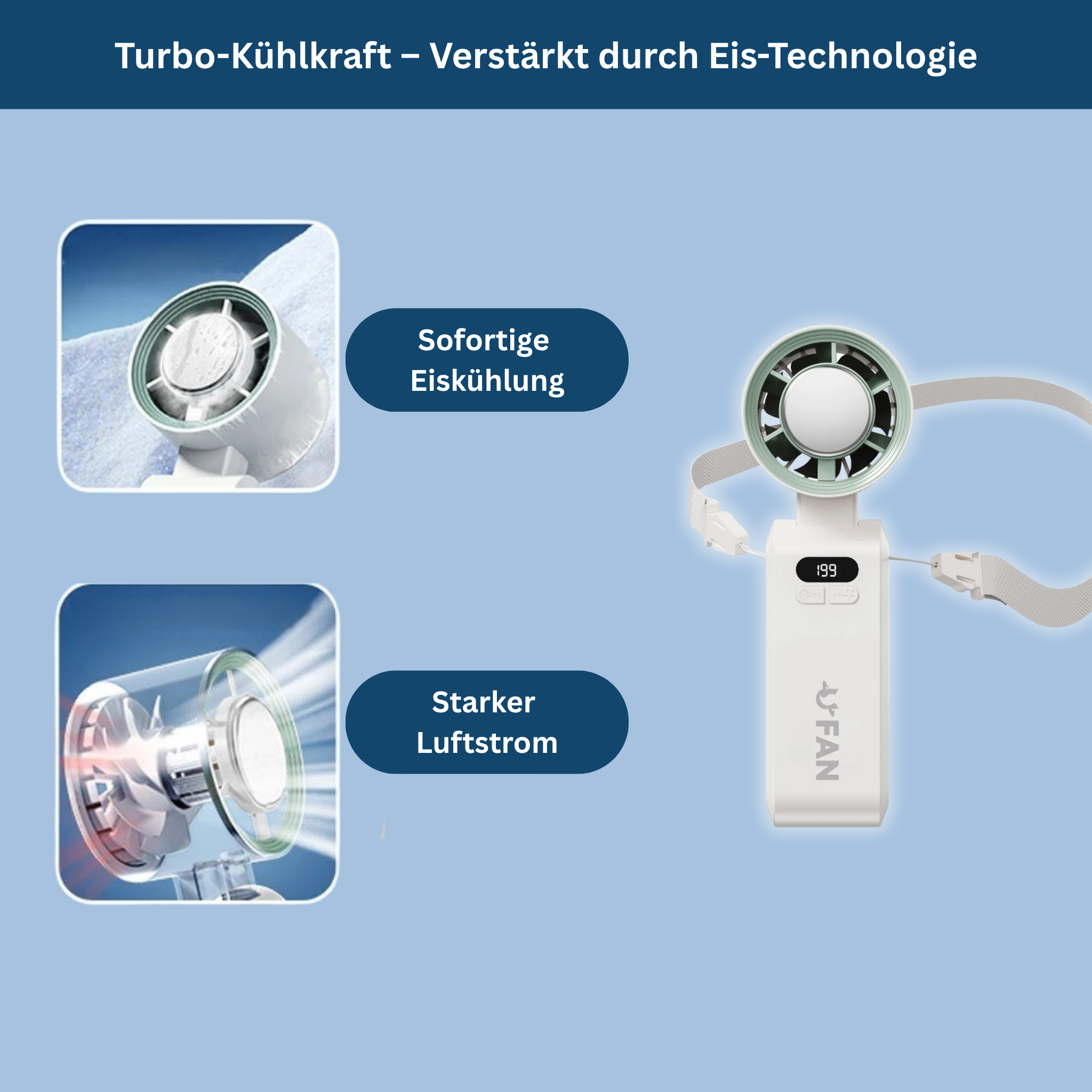 Breezy - Der Handventilator für unterwegs