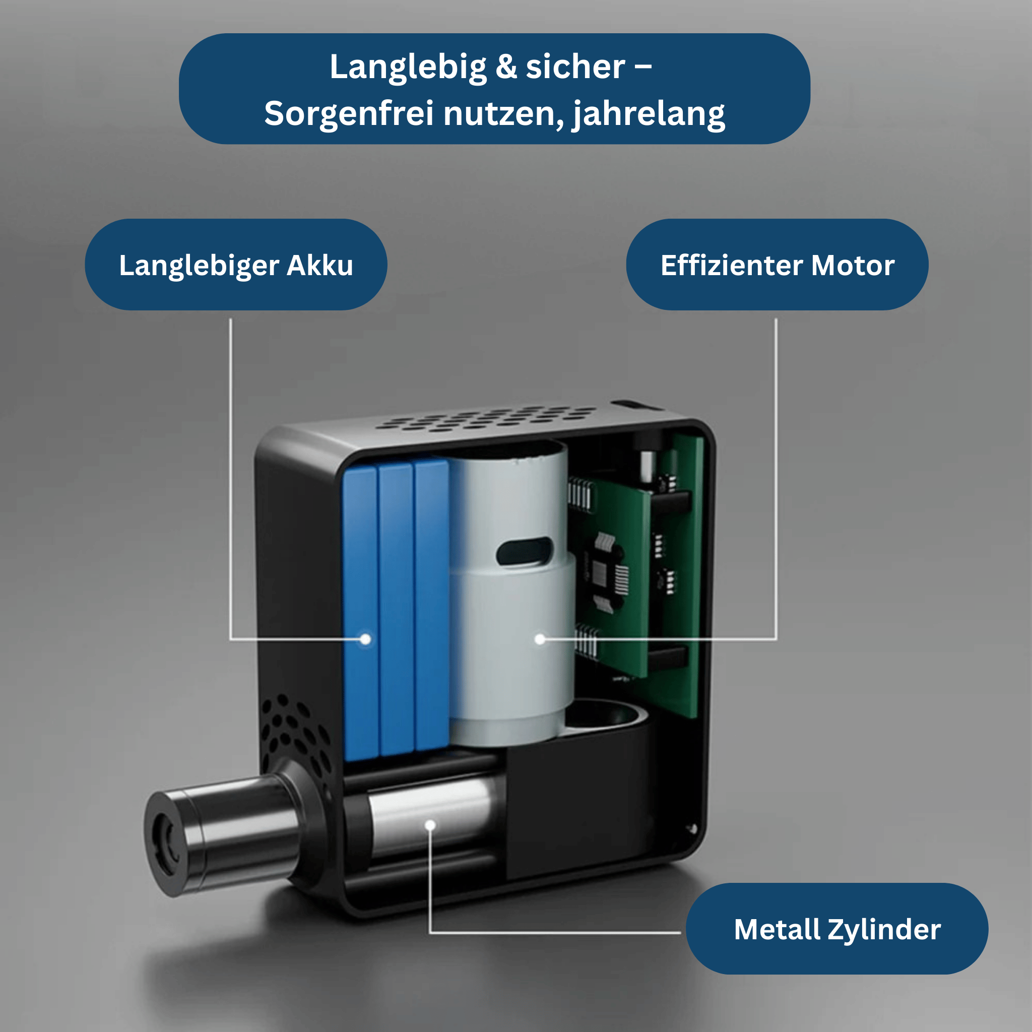 Elektrische Mini-Pumpe – Kompakt, stark & sofort startklar