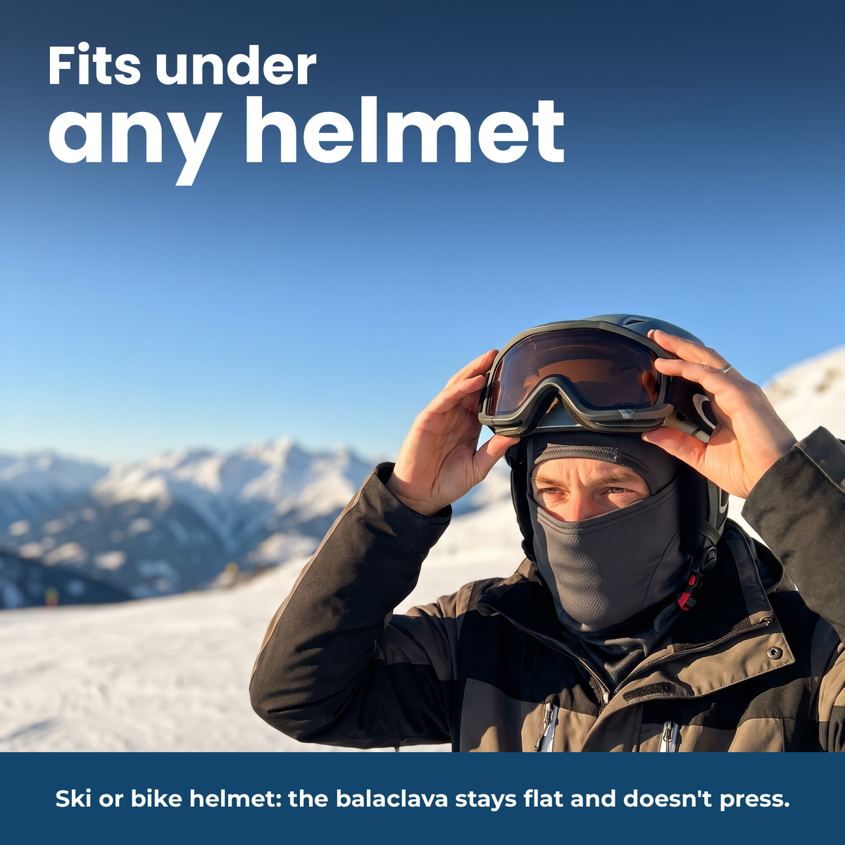 Polar-Fleece Sturmhaube - Passt unter jeden Helm