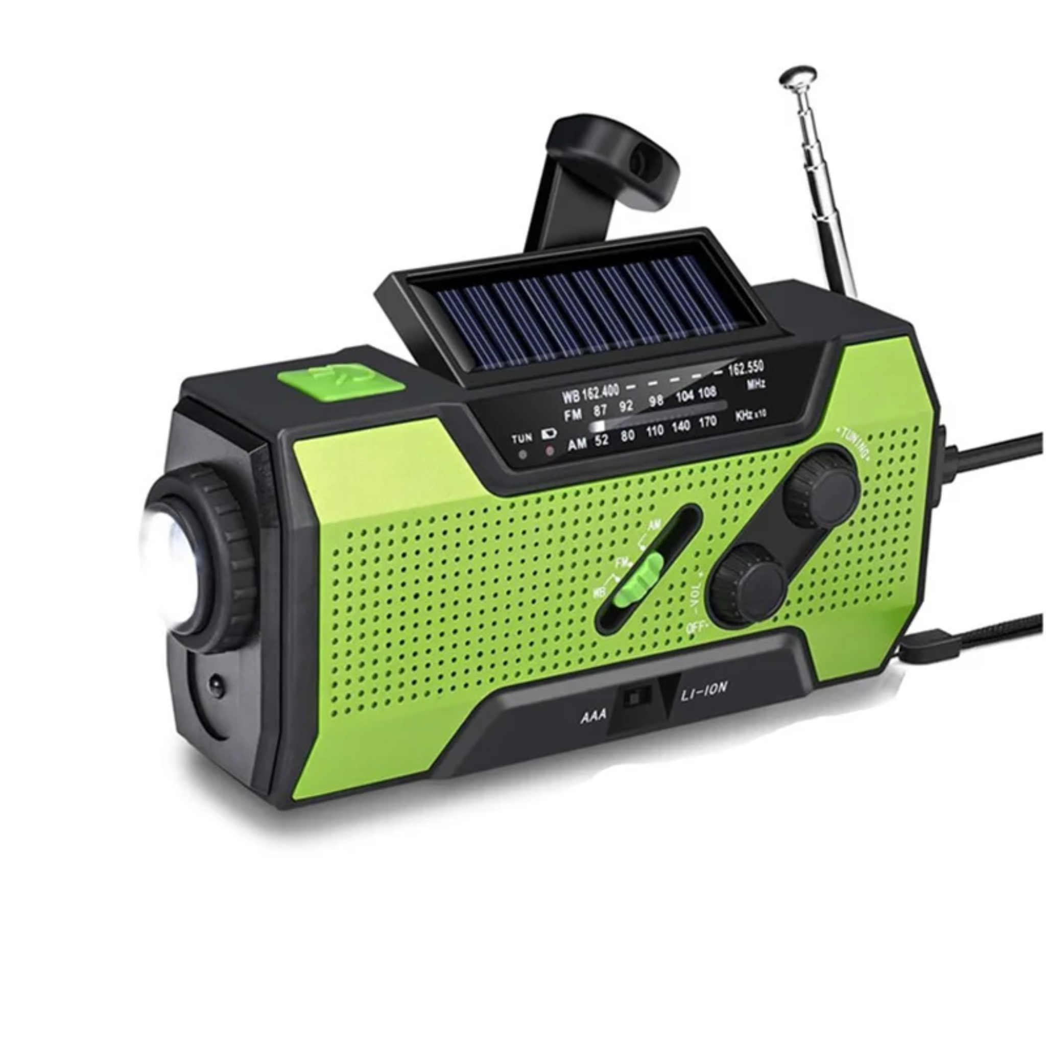Solar Notfallradio – All-in-One mit 2000mAh Power-Akku