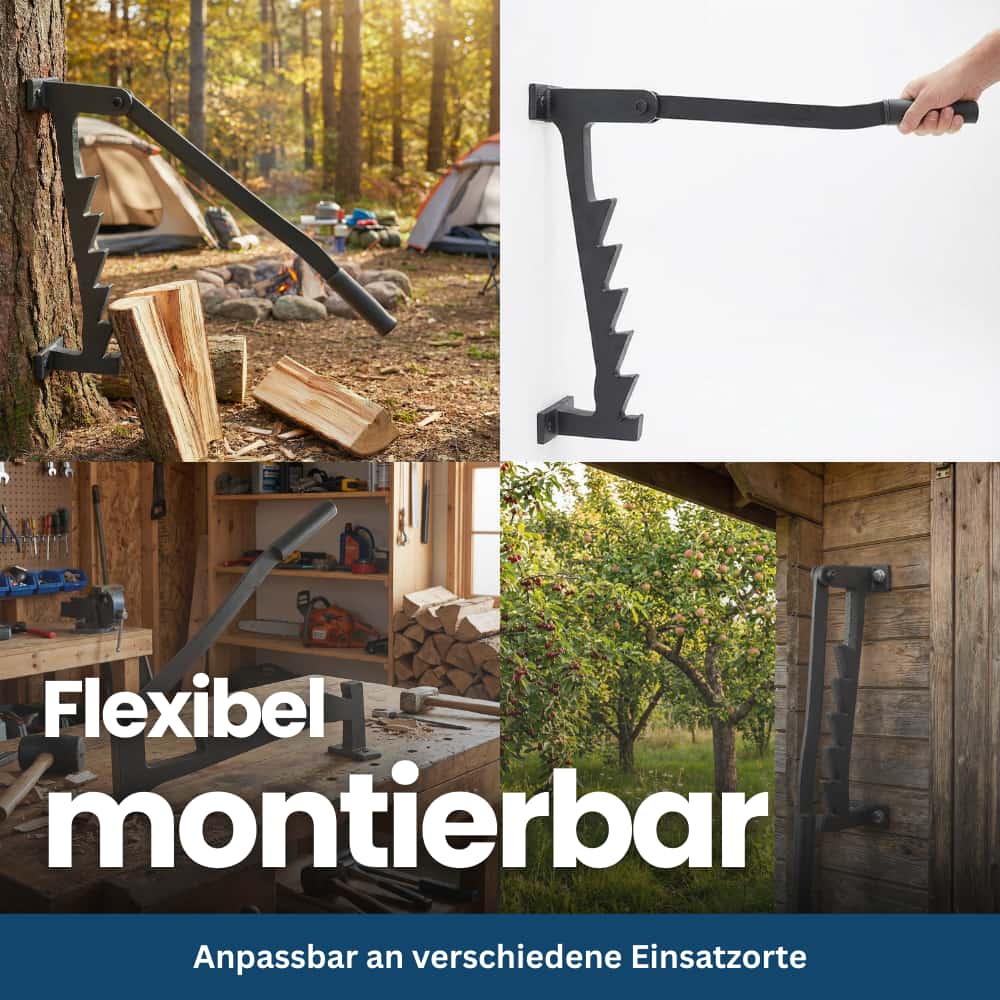 Premium Brennholzspalter – Wandmontage