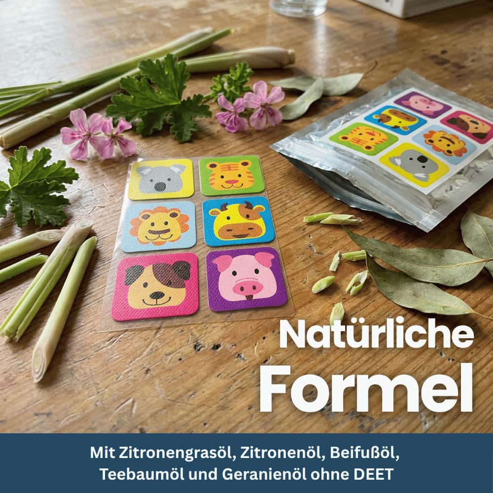 Natürliche Mückenschutz Pflaster für Kinder
