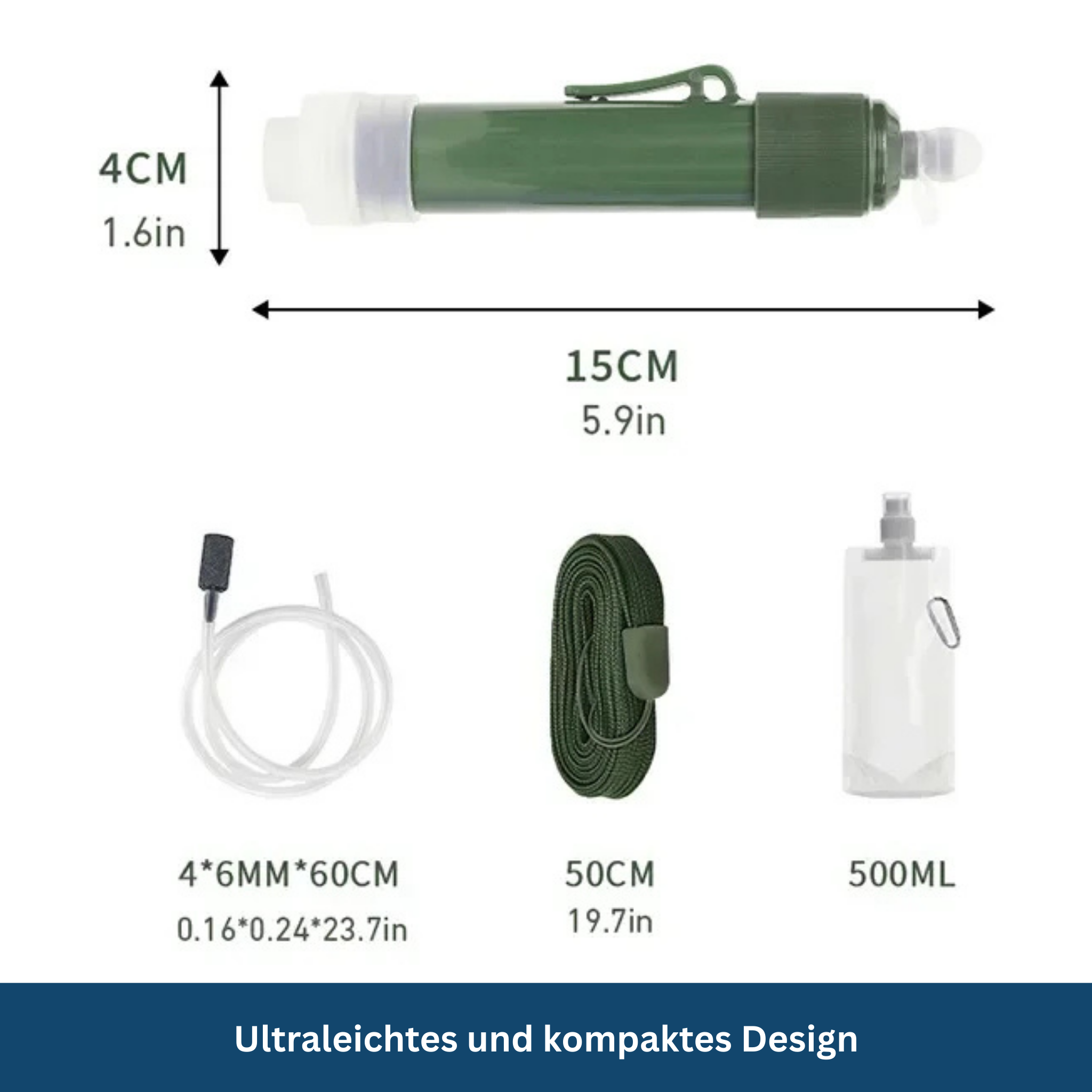 SurviStraw – Kompakter Outdoor Wasserfilter