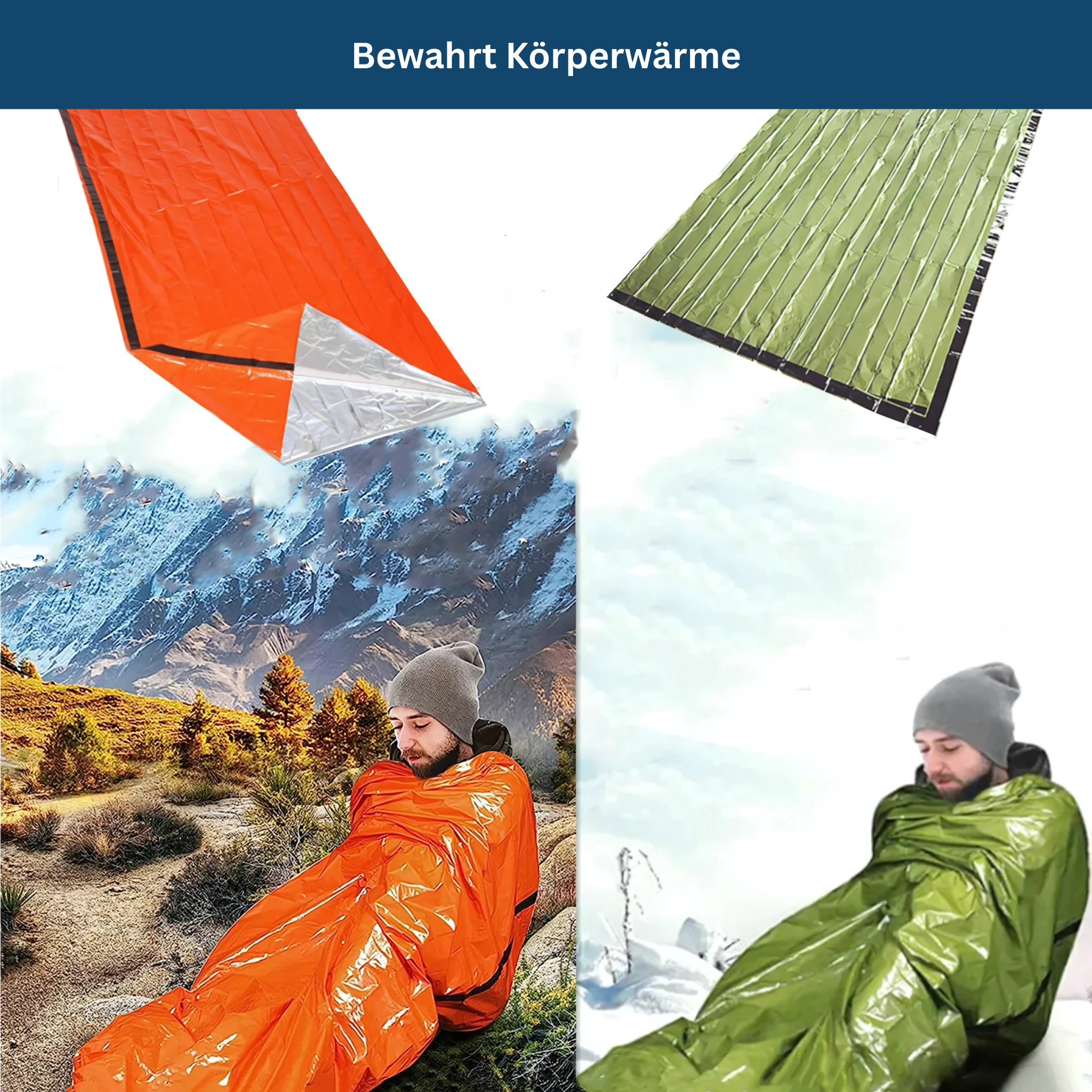 Thermo Notfall-Schlafsack