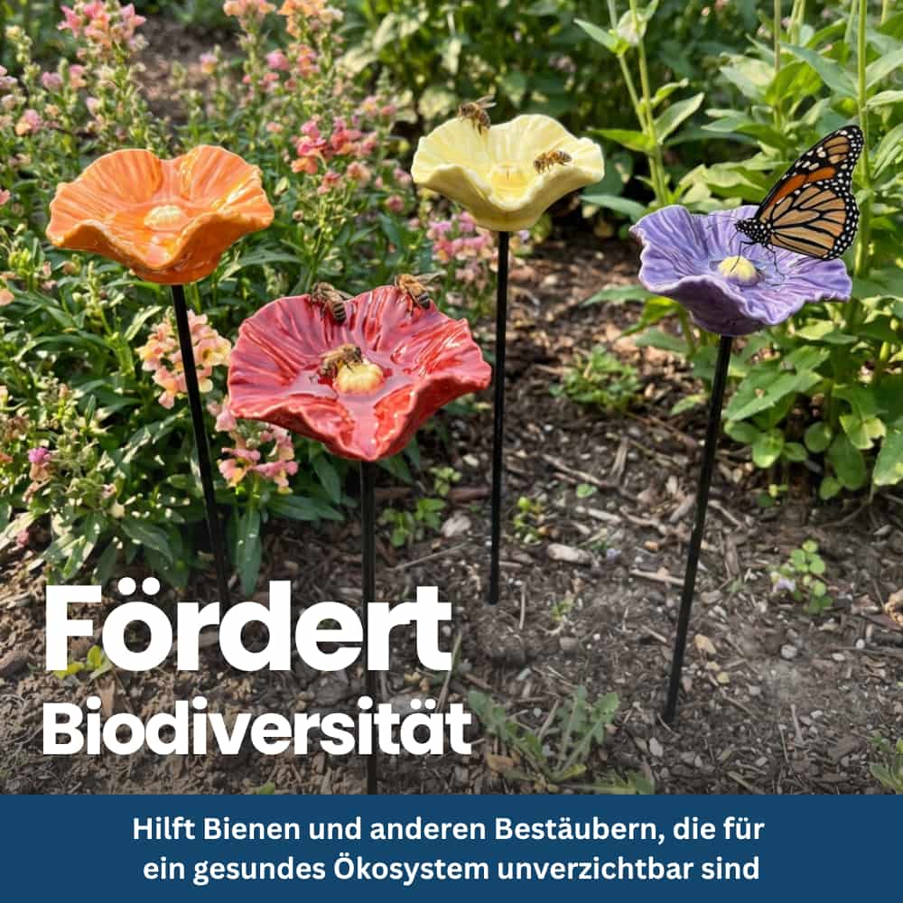 BlütenOase – Handgefertigte Keramiktränken für Bienen