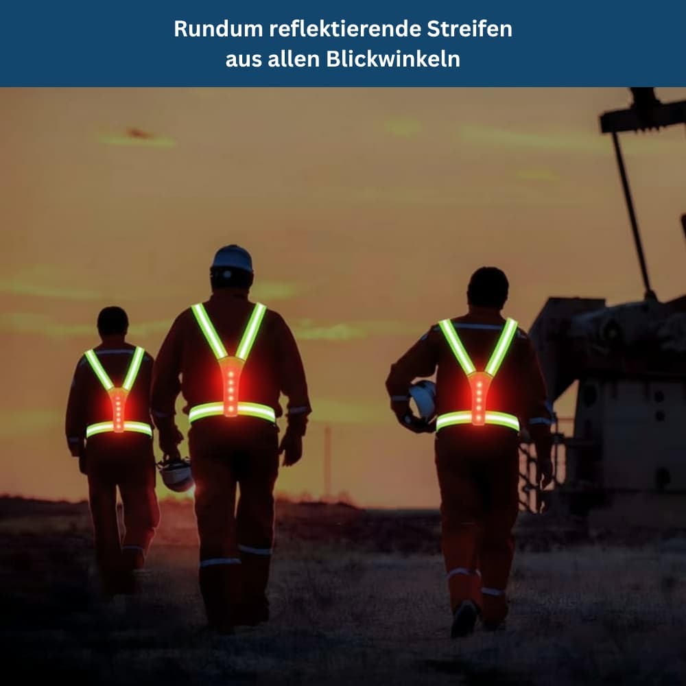 LED-Sicherheitsweste – Sichtbar & Sicher