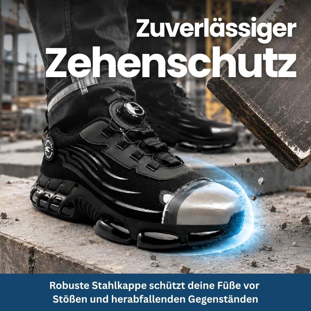 Sicherheits-Sneaker mit Stahlkappe & Drehverschluss