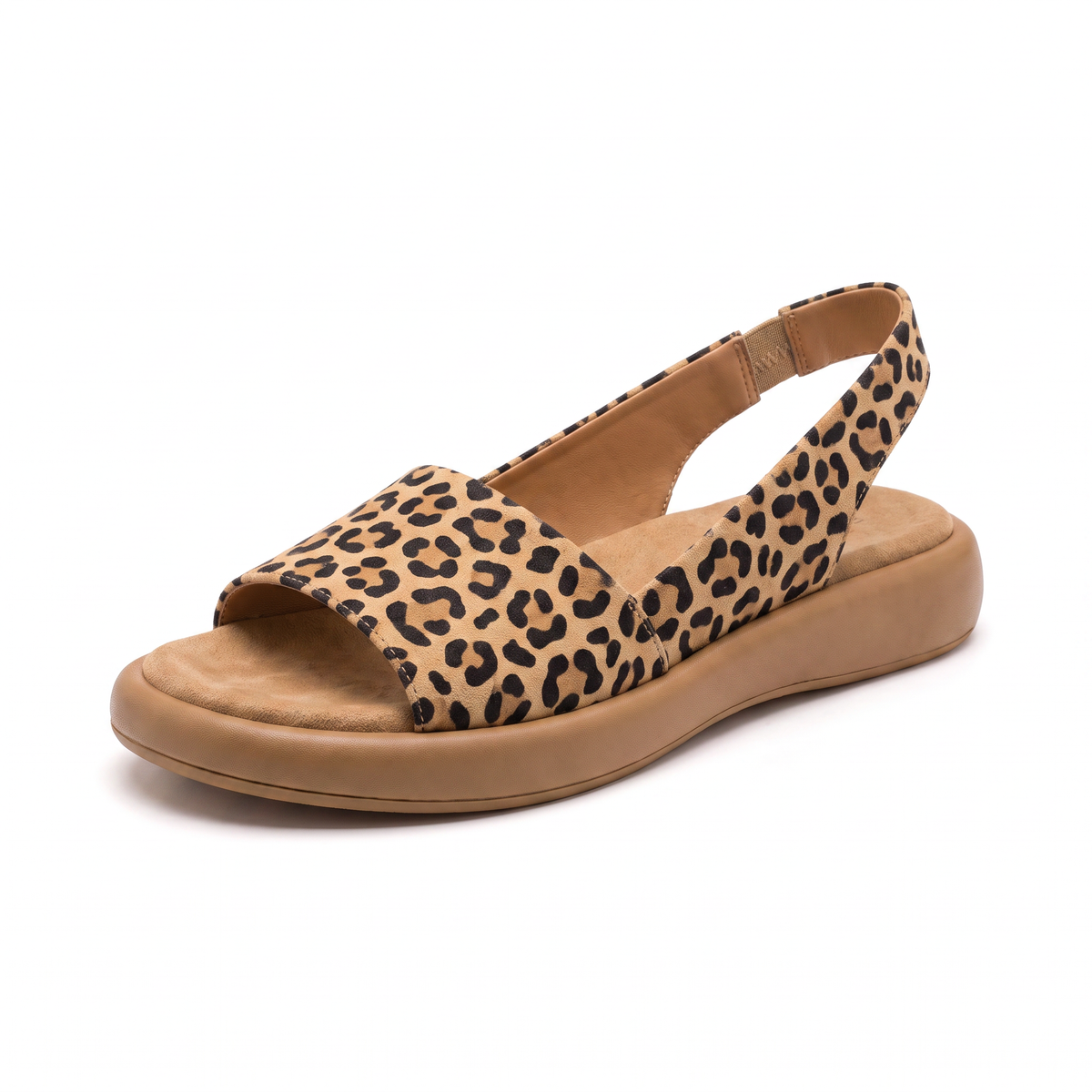 OrthoStep Comfort Sandal – Leopard print
