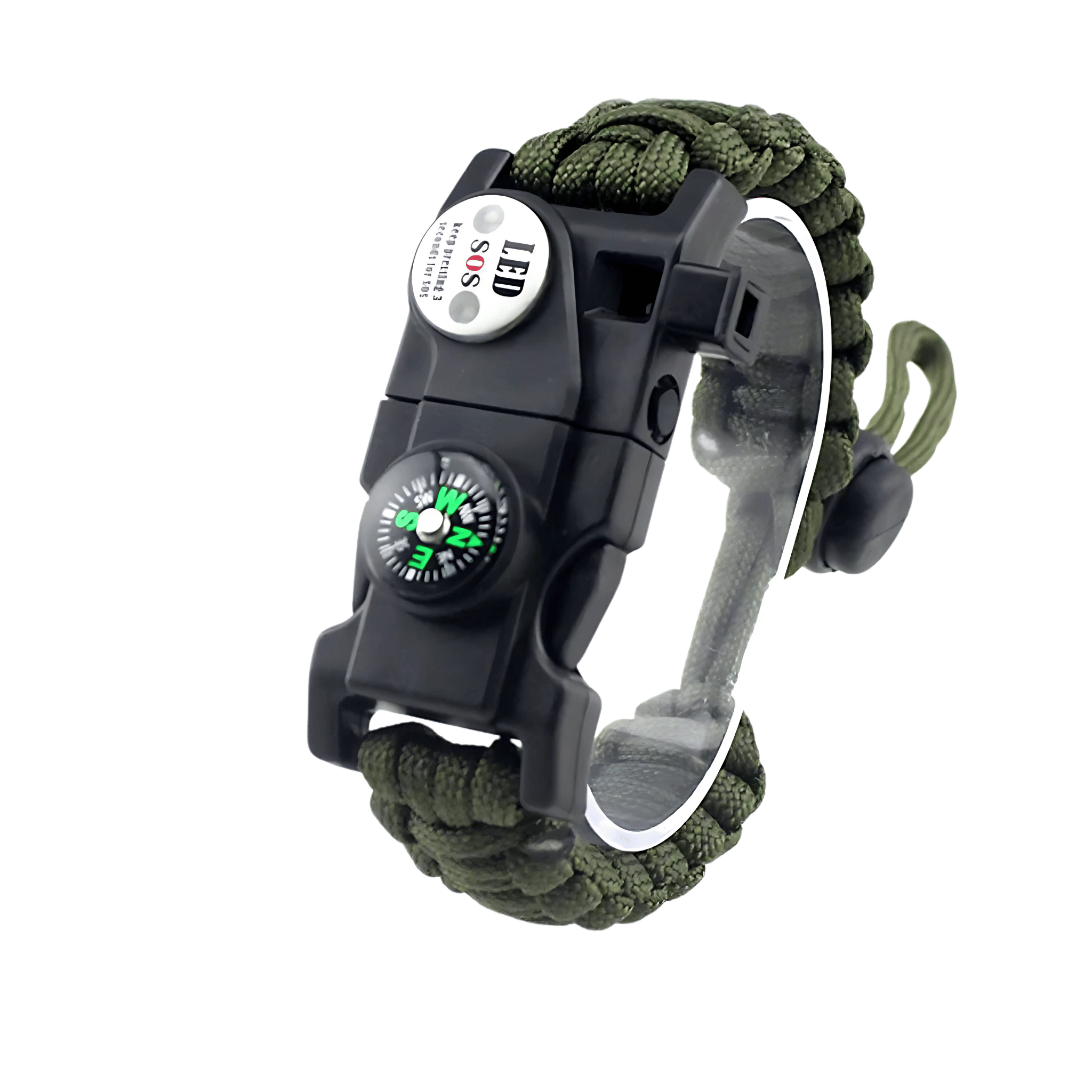 Survival Paracord Armband – Mit LED & Kompass