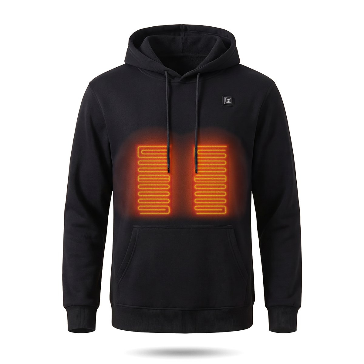 CozyHeat Heated Hoodie in Schwarz