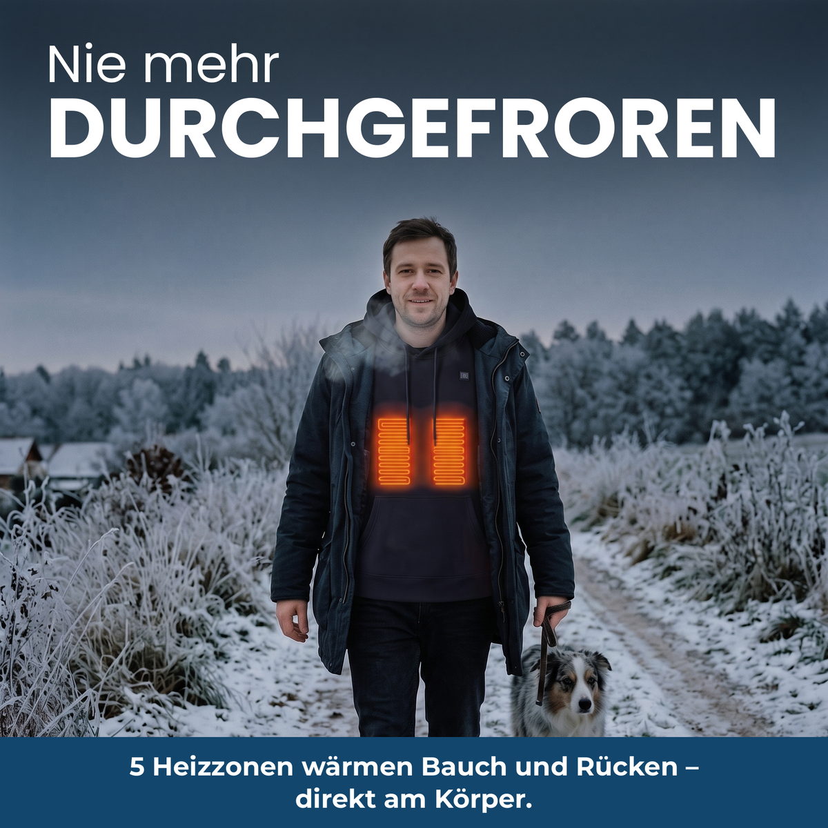 CozyHeat Heated Hoodie – nie mehr frieren draußen