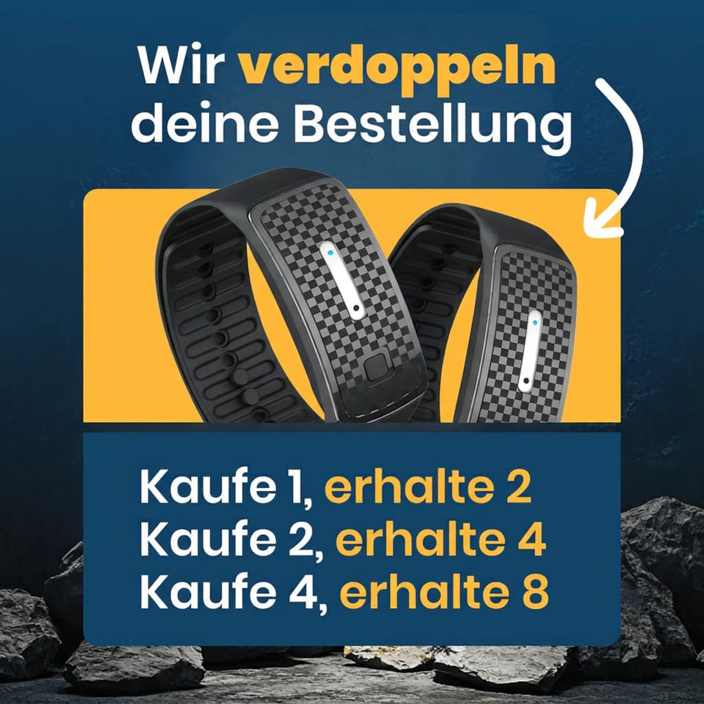 EcoMücken Schutzarmband Verdopplungsaktion