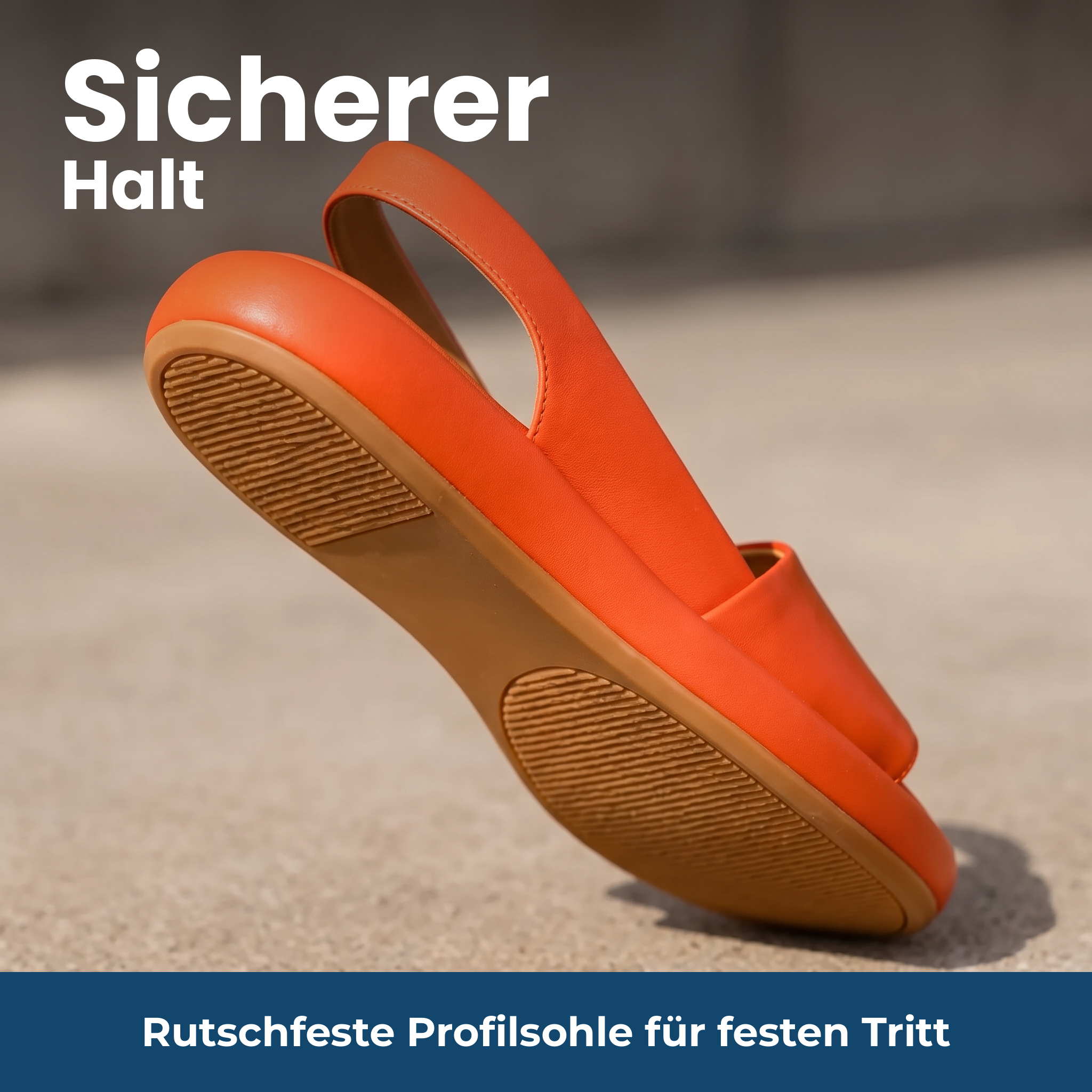 [de] Sicherer Halt – Rutschfeste Profilsohle für festen Tritt