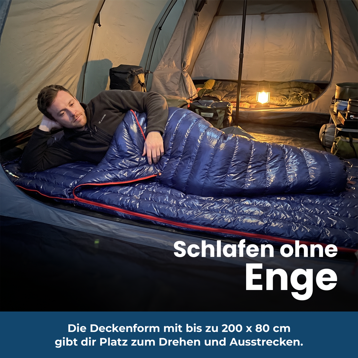 ThermoComfort Schlafsack – Schlafen ohne Enge